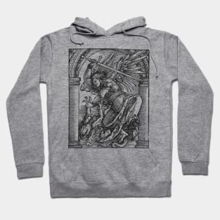 St Michael slays the dragon Hoodie